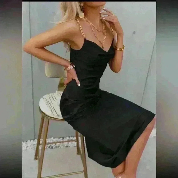 Black  slip dress 🖤🖤 - Picture 1 of 8